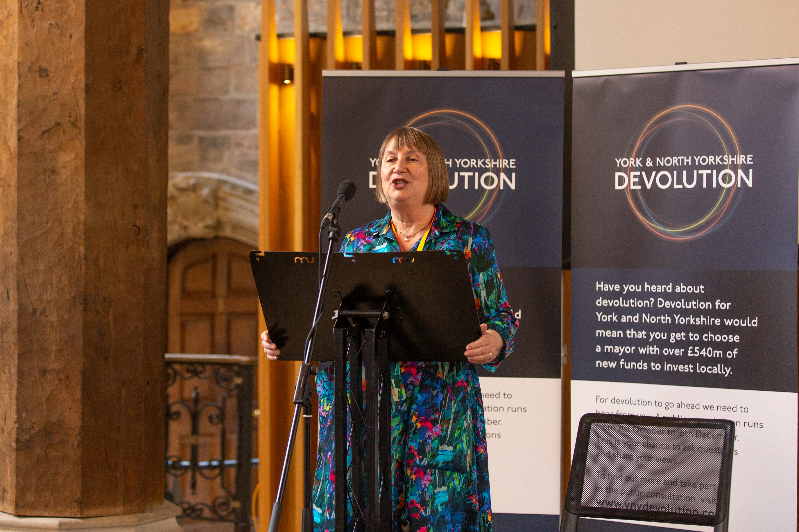 Helen Simpson OBE presenting at York & North Yorkshire Business Summit